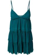 Fisico Tiered Babydoll Cover Up - Blue