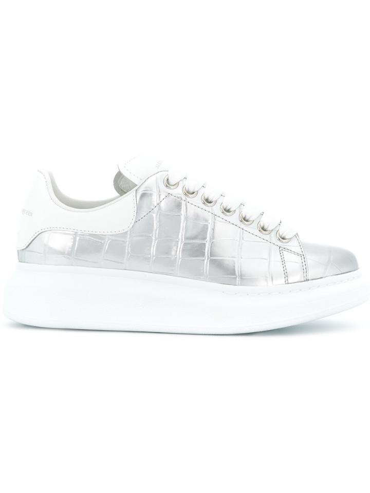 Alexander Mcqueen Lace Up Sneakers - Grey