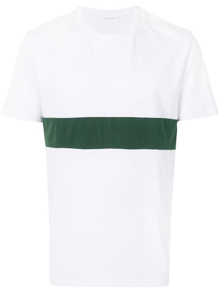 Futur Front Striped T-shirt - White
