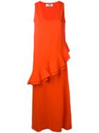 Msgm Abelle Dress, Women's, Size: Large, Yellow/orange, Cotton