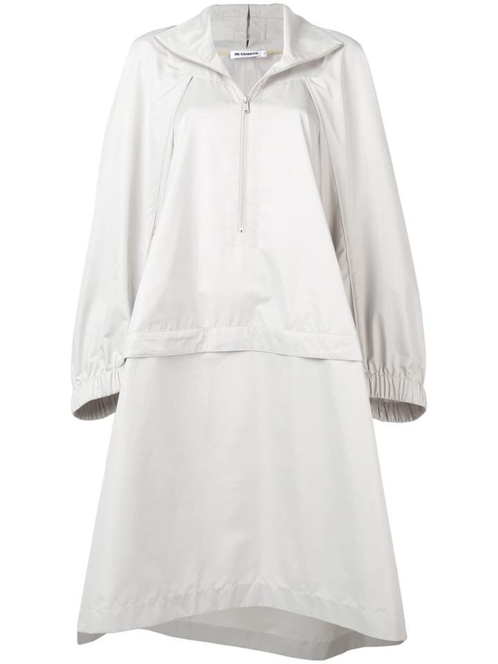 Jil Sander Oversized Raincoat - Grey