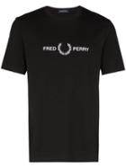 Fred Perry Logo Short Sleeve T-shirt - Black