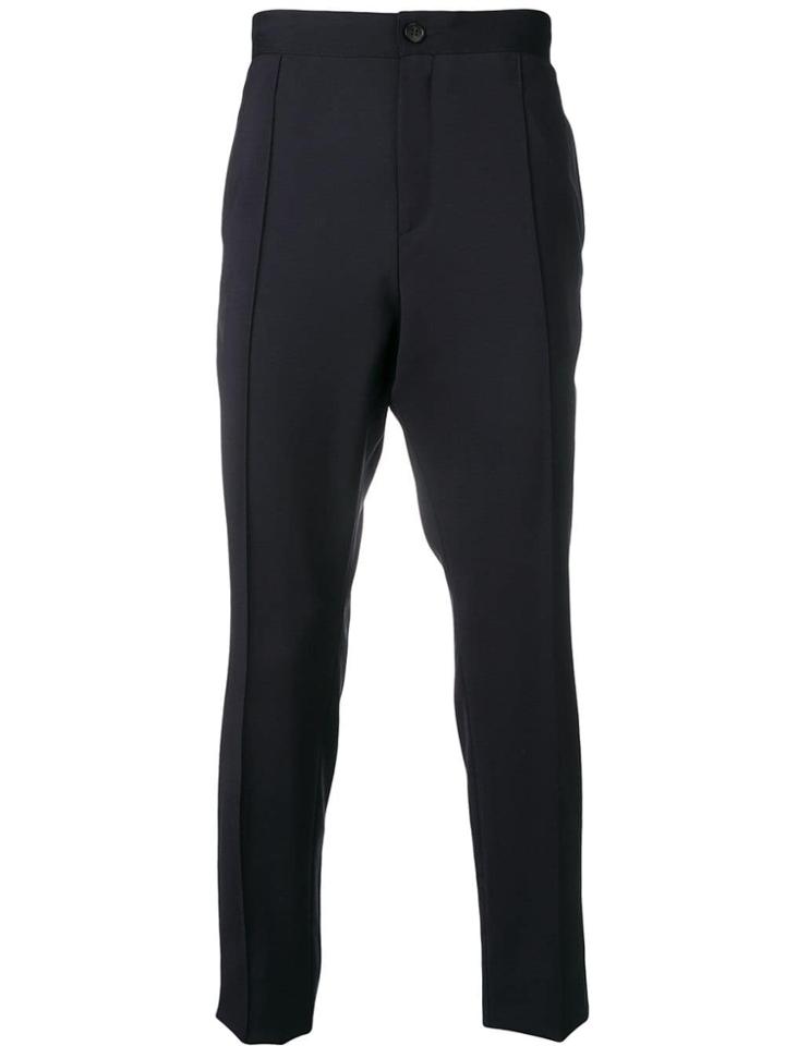 Z Zegna Slim-fit Tailored Trousers - Blue