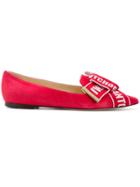 Jimmy Choo Gleam Flats - Red