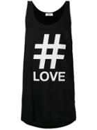 Ports 1961 - Love Print Tank - Men - Cotton/linen/flax/polyurethane/modal - S, Black, Cotton/linen/flax/polyurethane/modal
