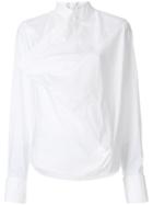 Mm6 Maison Margiela Buttoned Foldover Shirt - White