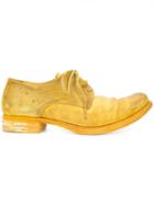 A Diciannoveventitre Distressed Derby Shoes - Yellow