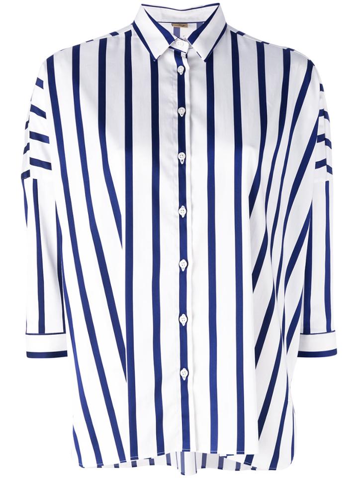 Fay Lightweight Striped Shirt - White