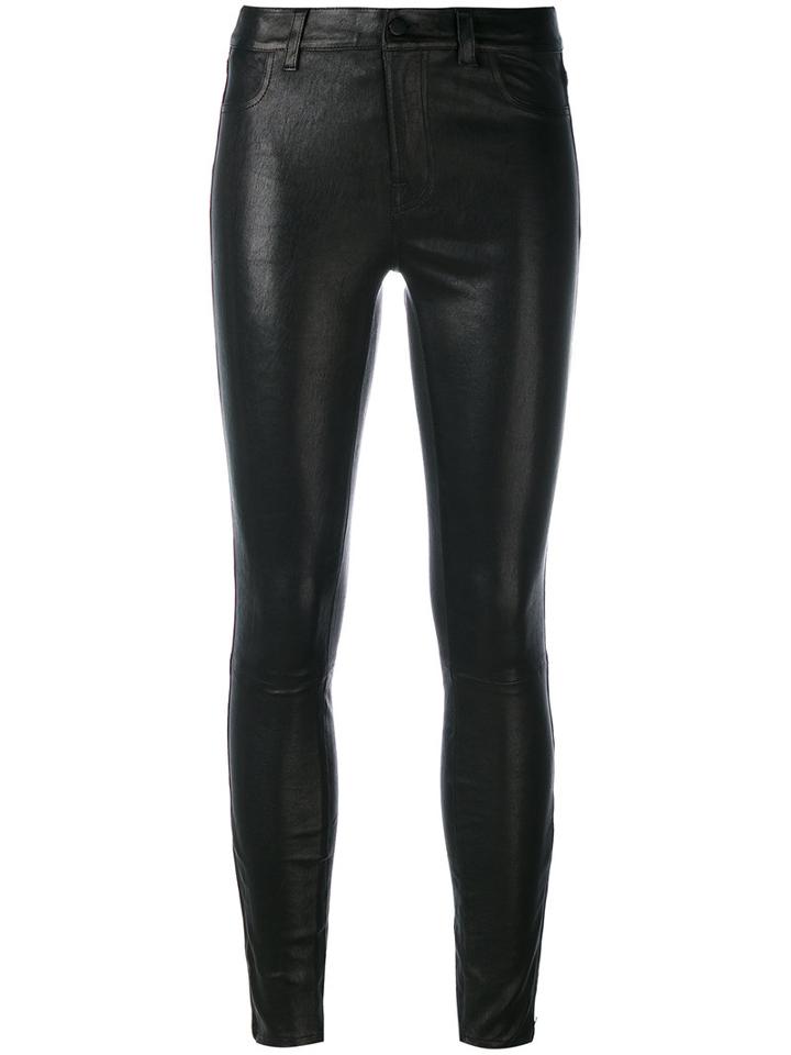 J Brand Skinny Trousers, Women's, Size: 26, Black, Leather