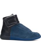 Maison Margiela Future Hi-top Sneakers, Men's, Size: 39, Blue, Rubber/leather/suede