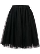 P.a.r.o.s.h. Tulle Pleated Skirt - Black