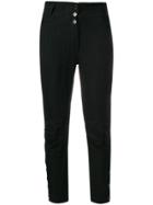 Ann Demeulemeester Buttoned Skinny Trousers - Black