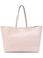 Valentino Rockstud Shopper Tote - Pink & Purple