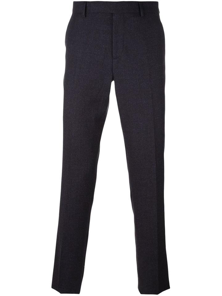 Paul Smith Slim Fit Tailored Trousers, Men's, Size: 36, Blue, Cotton/viscose/merino