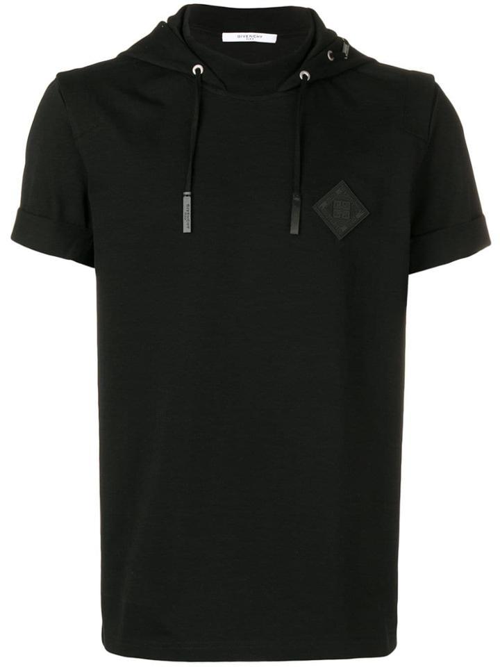 Givenchy Short Sleeve Hoodie - Black