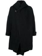 Isabel Benenato Detachable Lining Coat - Black