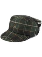 Undercover Check Print Hat - Green