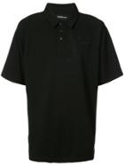 Rochambeau Rocket Embroidery Polo Shirt - Black