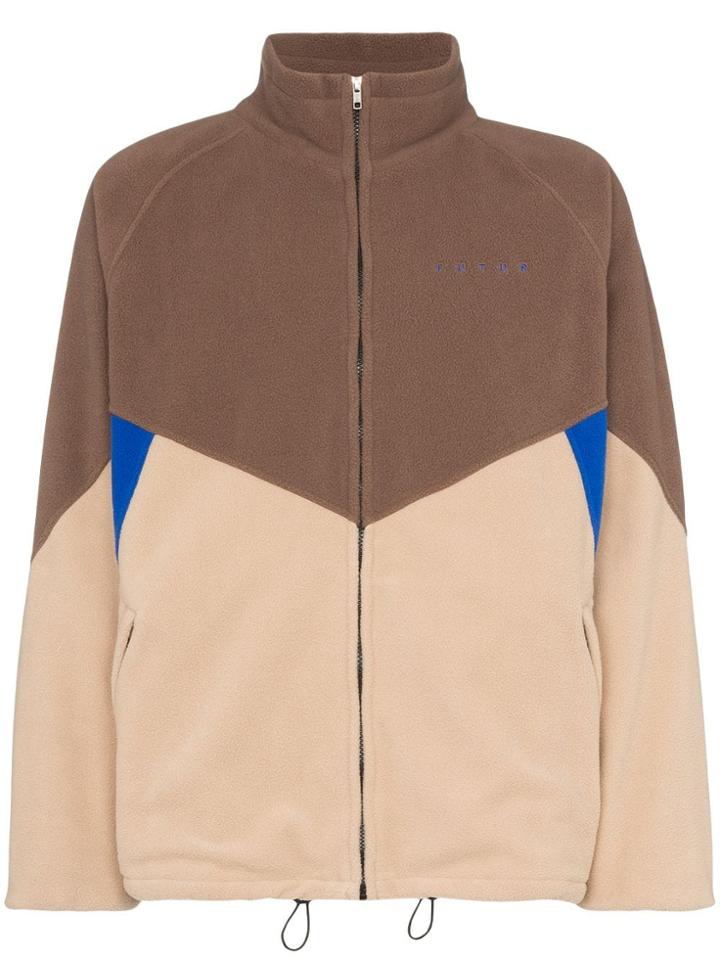 Futur North Fleece Panelled Jacket - Brown