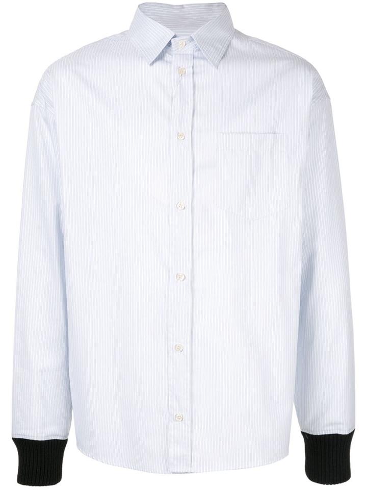 424 Striped Print Shirt - Blue