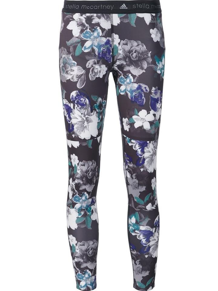 Adidas By Stella Mccartney 'purple Dark Blossom' Leggings