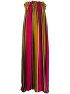 Uma Wang Strapless Maxi Dress - Brown