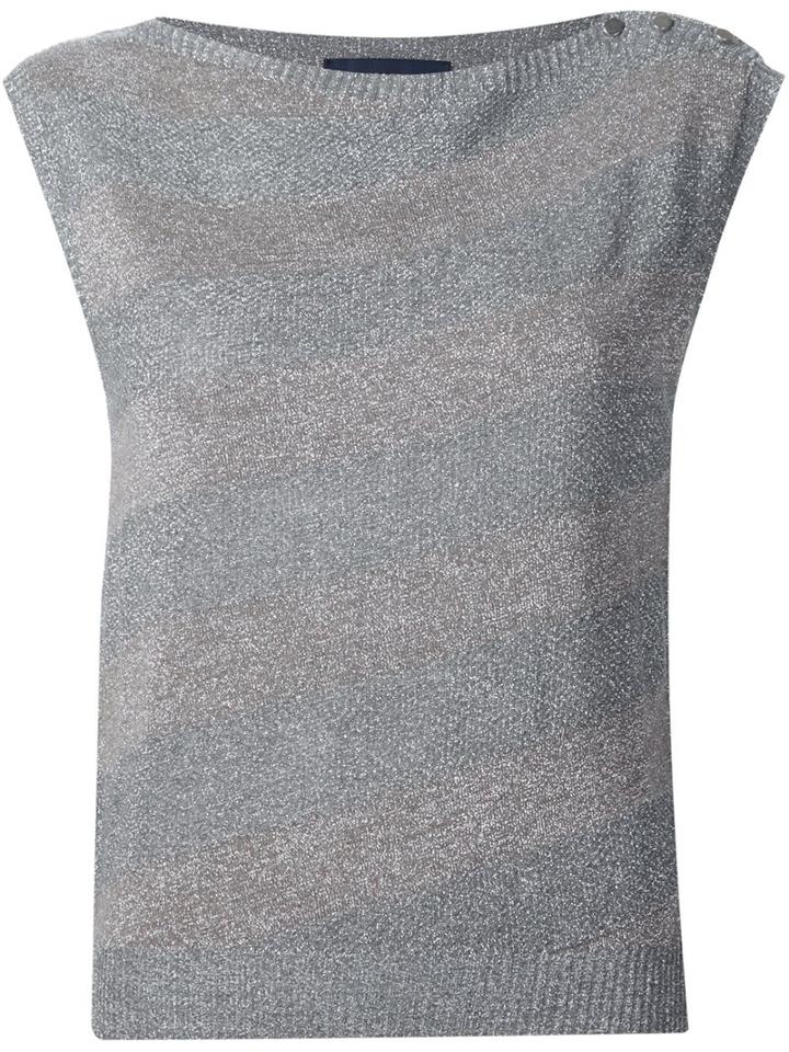 Vanessa Seward Diagonal Stripe Tank Top