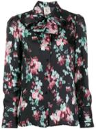 L'autre Chose Floral Print Shirt - Black