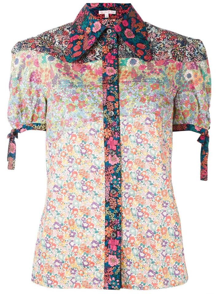 Olympia Le-tan Floral Print Shirt, Women's, Size: 38, Cotton