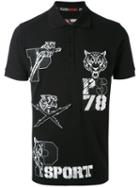 Plein Sport - Graphic Logo Print Polo Shirt - Men - Cotton - Xxl, Black