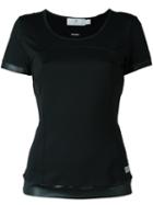 Adidas By Stella Mccartney Logo Print T-shirt, Women's, Size: Medium, Black, Recycled Polyester/spandex/elastane