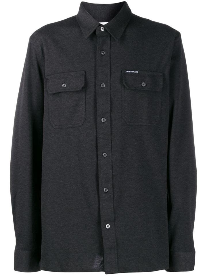 Calvin Klein Jeans Straight-fit Shirt - Grey