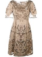 Alberta Ferretti Brocade Dress - Nude & Neutrals