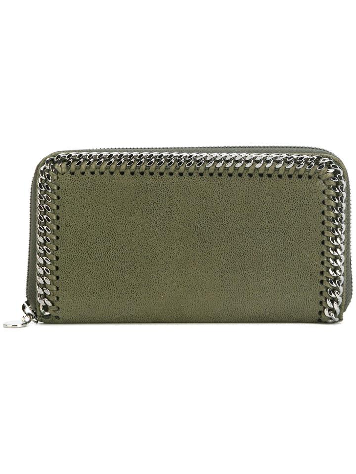Stella Mccartney Falabella Zip Wallet - Green