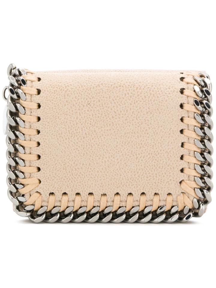Stella Mccartney Falabella Small Flap Wallet - Neutrals