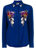 Roberto Cavalli Pearl Embellished Shirt - Blue