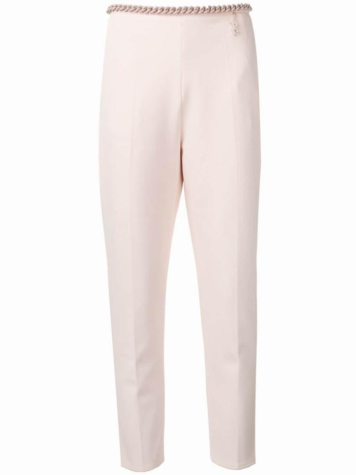 Elisabetta Franchi Cropped Tapered Trousers - Pink