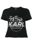 Karl Lagerfeld Karlifornia Cropped T-shirt - Black