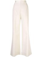 Brunello Cucinelli High Waisted Flared Trousers - Neutrals