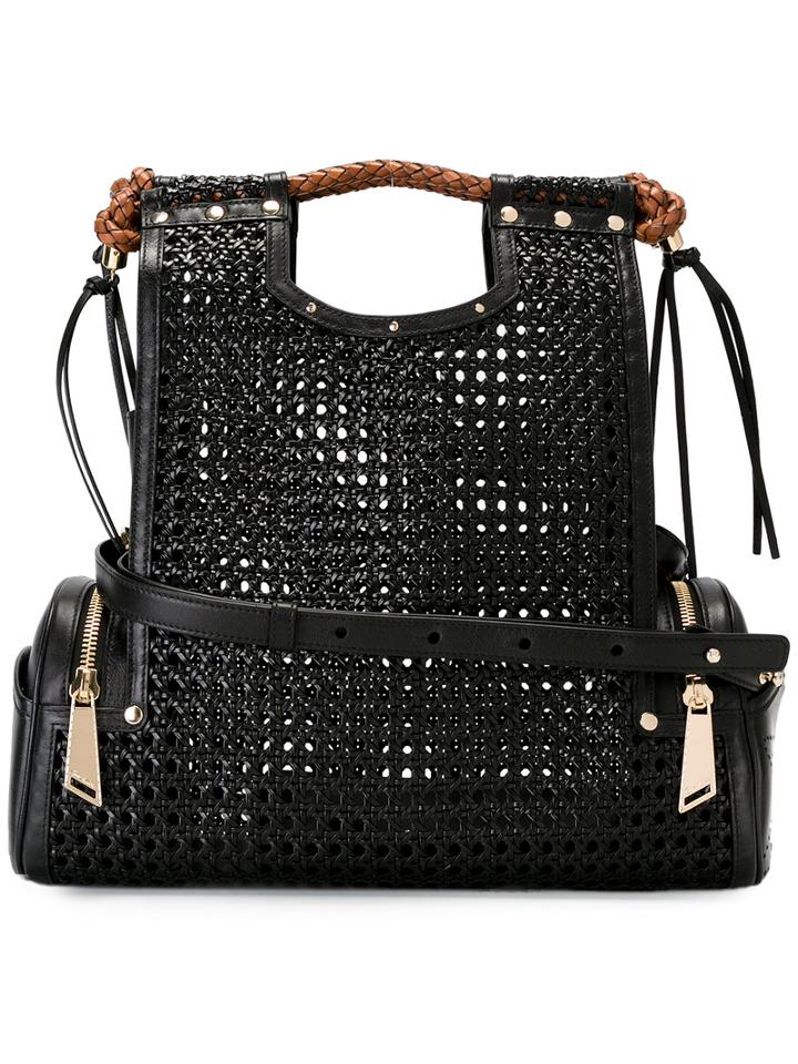 Corto Moltedo - Priscilla Tote Bag - Women - Leather - One Size, Women's, Black, Leather
