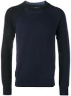 Maison Margiela Double Collar Jumper, Men's, Size: Xl, Blue, Cotton/wool