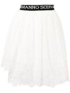 Ermanno Scervino Lace Detail Skirt - White