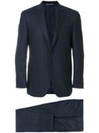 Canali Classic Checked Suit - Blue