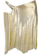 Fannie Schiavoni Wrap-design Chainmail Skirt - Gold