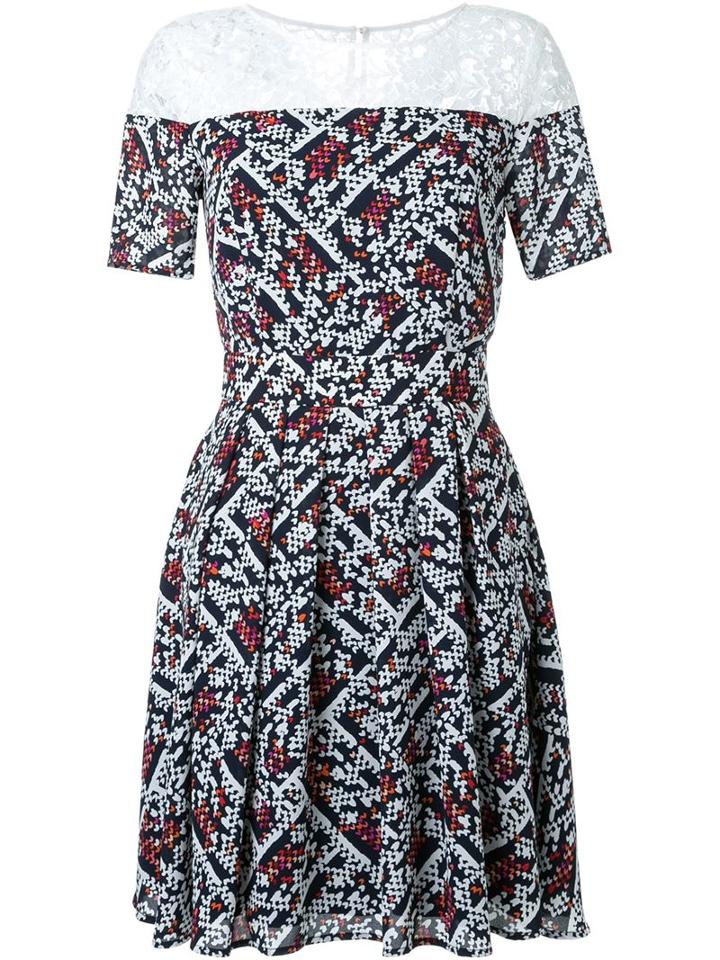 Loveless Lace Insert Flared Dress