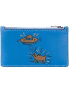 Coach X Keith Haring Zip Card Case - Blue