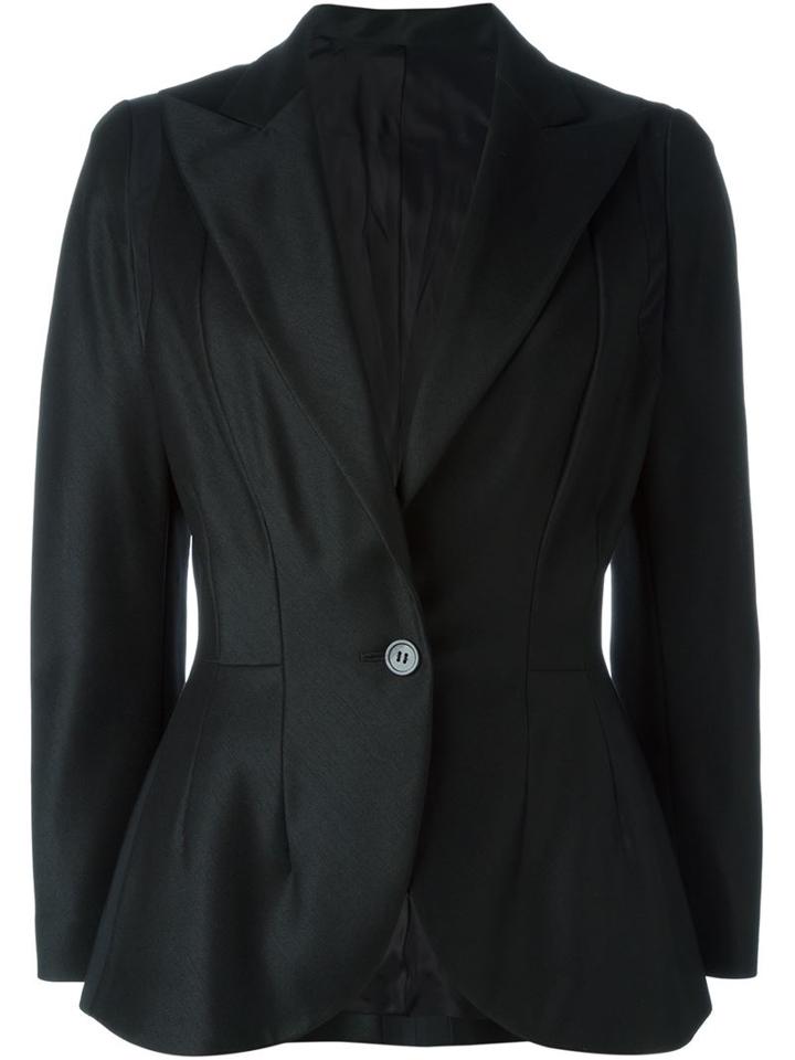 Yohji Yamamoto Vintage Fitted Satin Blazer