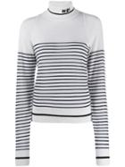 Nº21 Striped Wool Sweater - White