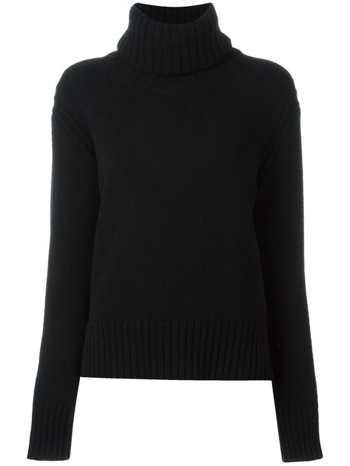 &daughter Turtleneck Ribbed Jumper - Black