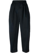 Comme Des Garçons Comme Des Garçons Cropped Trousers, Women's, Size: Xs, Blue, Polyester